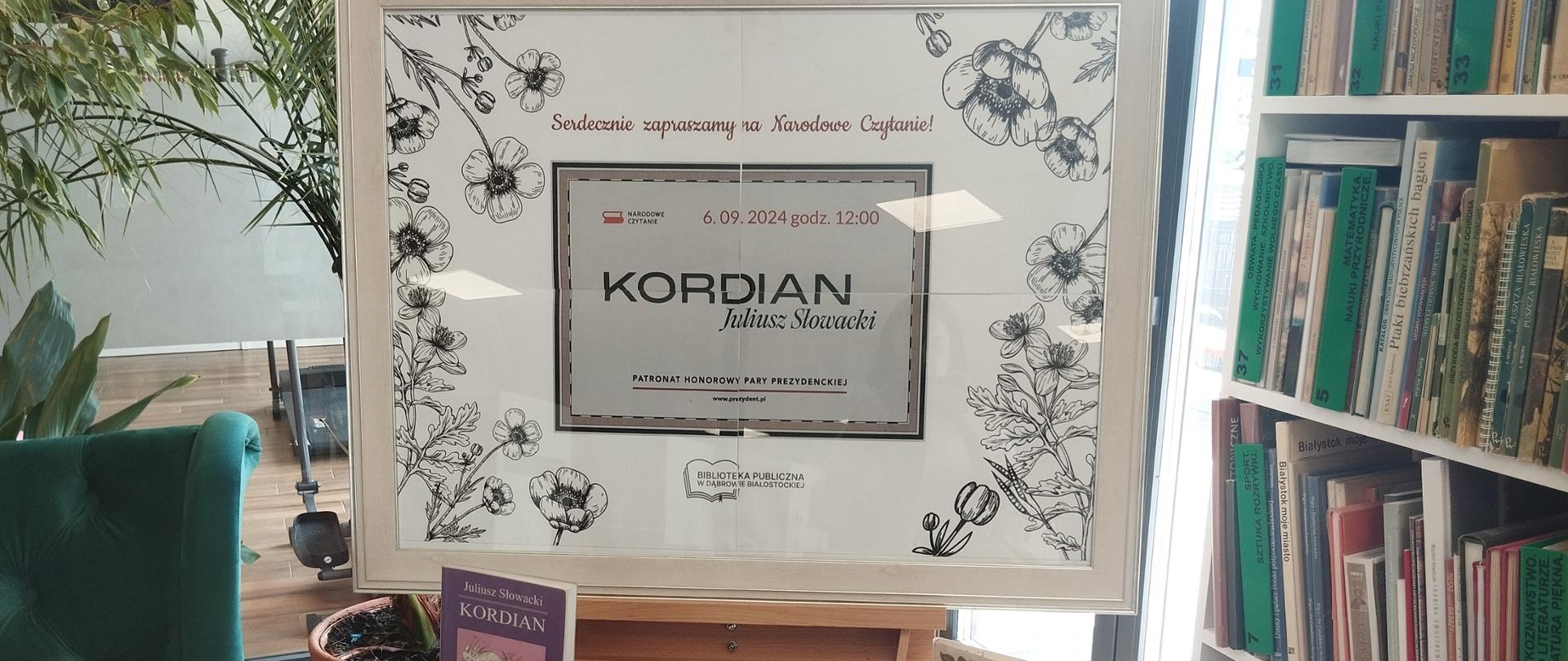 Stolik z różnymi wydania Kordiana Juliusza Słowackiego