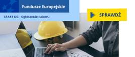 Plakat informujący o naborze wniosków w ramach przedsięwzięcia P.2.6 „Innowacyjne Pogórze – tworzenie nowych przedsiębiorstw” w branżach takich jak budownictwo, OZE i ochrona środowiska. Termin naboru: 14–29 sierpnia 2025 r. Projekt współfinansowany z Funduszy Europejskich dla Małopolski.