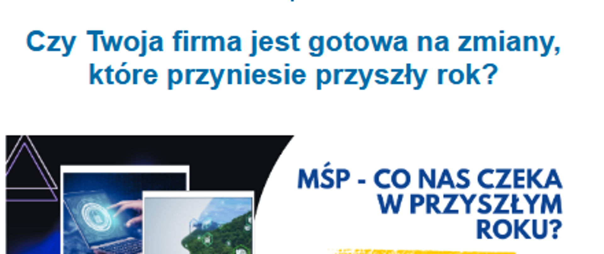 Plakat - Bezpłatne szkolenie dla przedsiębiorców