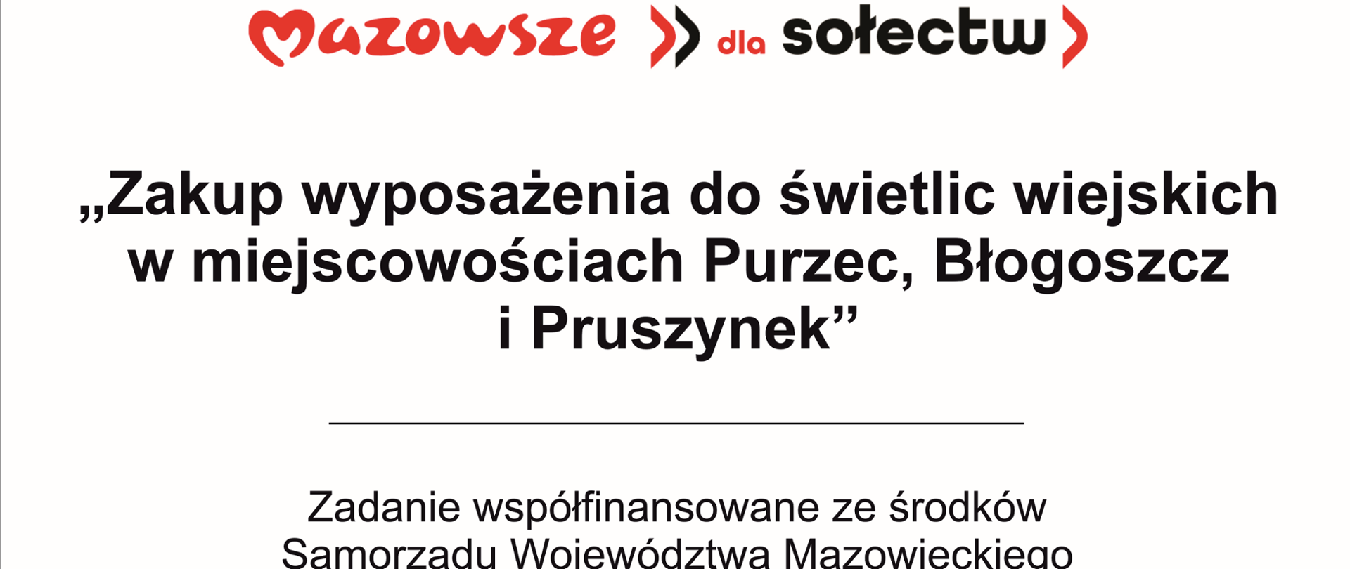 MAZOWSZE DLA SOŁECTW 2025