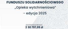 Plakat programu „Opieka wytchnieniowa” edycja 2025