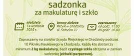 plakat akcja sadzonka za makulaturę