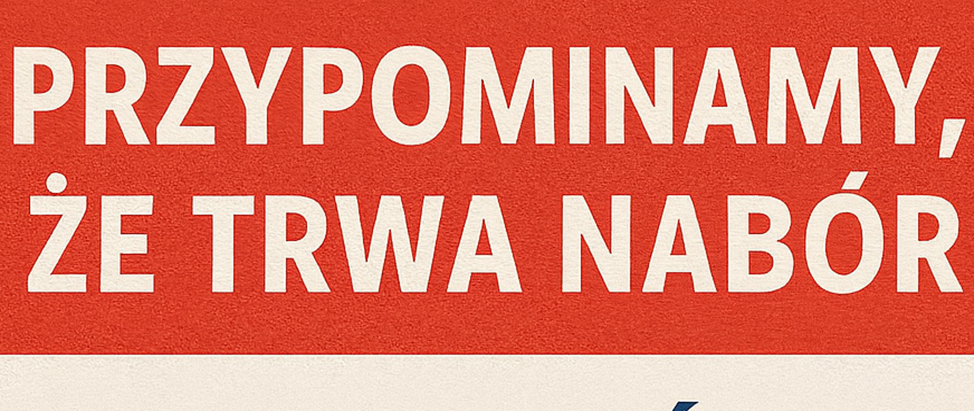 Informacja o możliwości składania wniosków o przyznanie świadczeń,. Jasne ciepłe barwy 