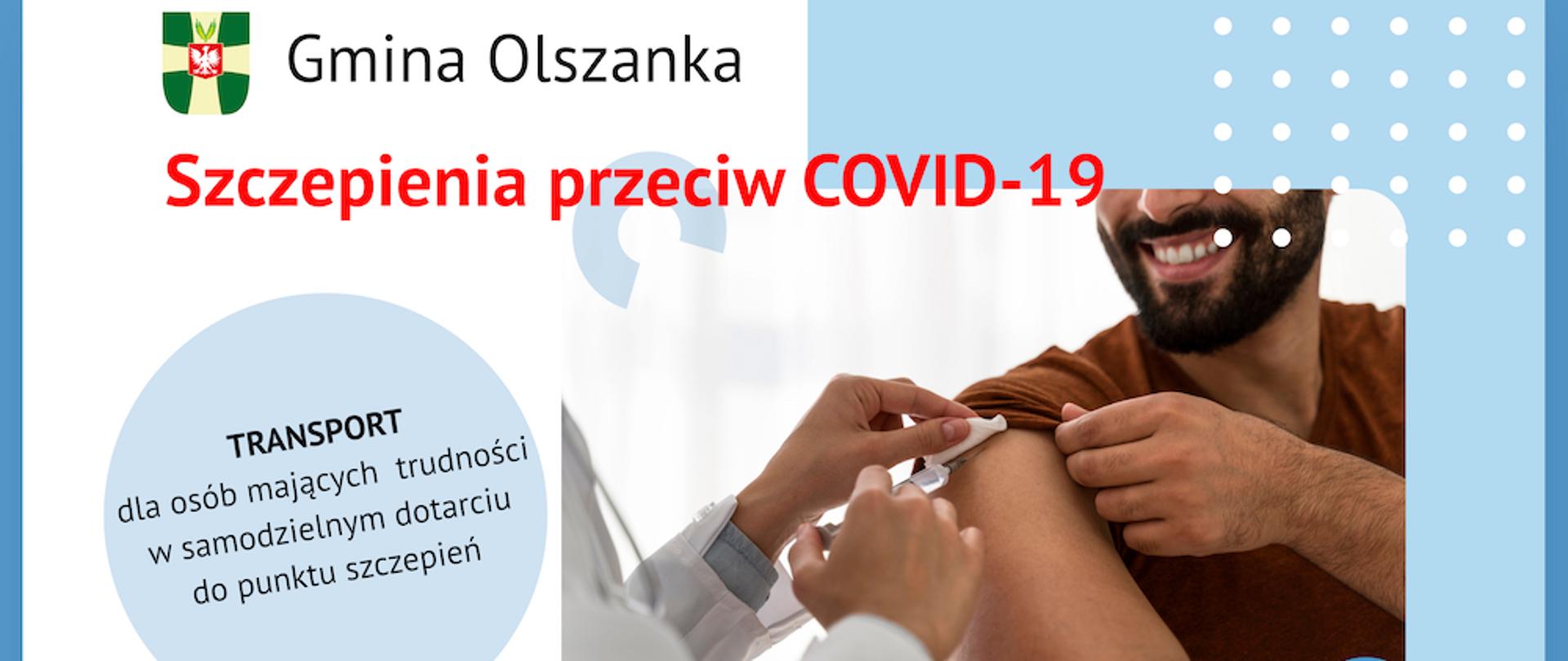 Szczepienia przeciw COVID-19 w Gminie Olszanka - broszura informacyjna