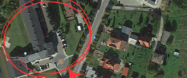 Mapka parkingu przy SP Tymbark