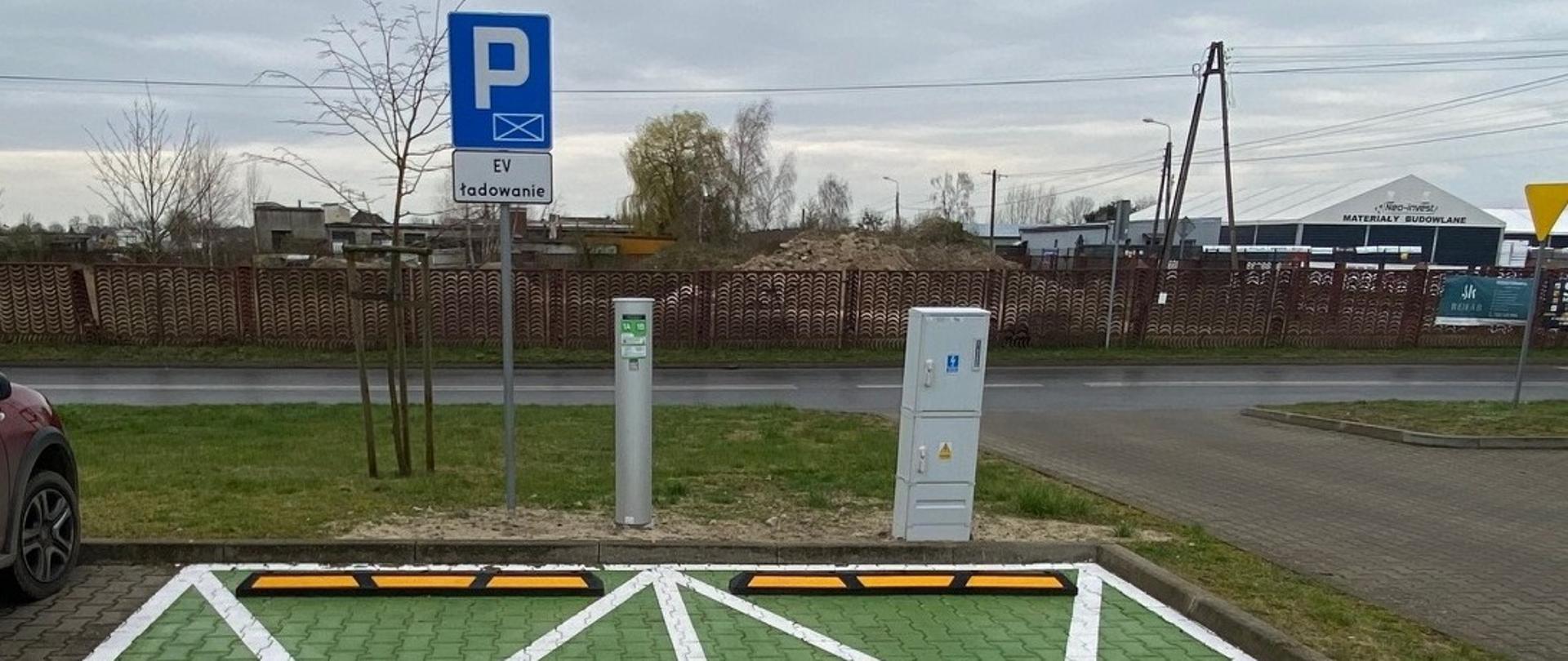 Pierwsza ogólnodostępna stacja ładowania pojazdów elektrycznych i hybrydowych w Budzyniu 