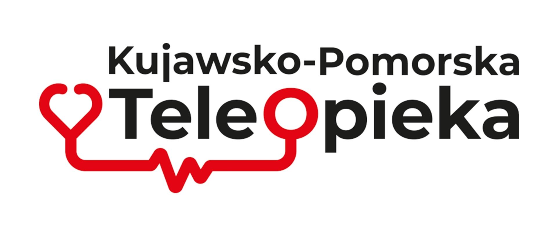 grafika przedstawia logotyp z napisem Kujawsko-Pomorska Teleopieka 