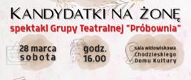 plakat spektaklu Grupy Teatralnej Próbownia