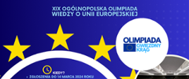 plakat XIX ogólnopolska olimpiada wiedzy o UE