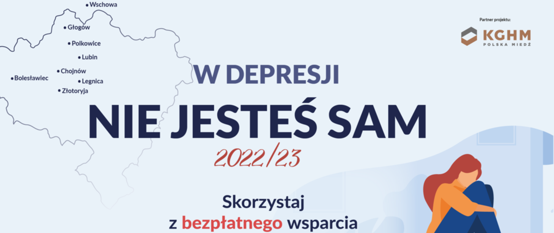 Plakat dotyczący wykładów o depresji 