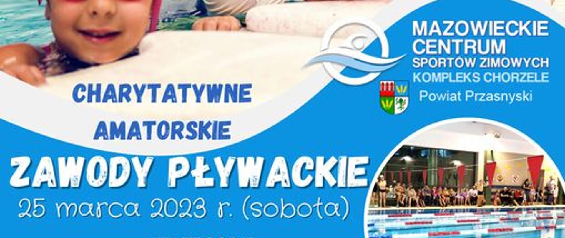 Powiat Przasnyski serdecznie zaprasza na Charytatywne Zawody Pływackie