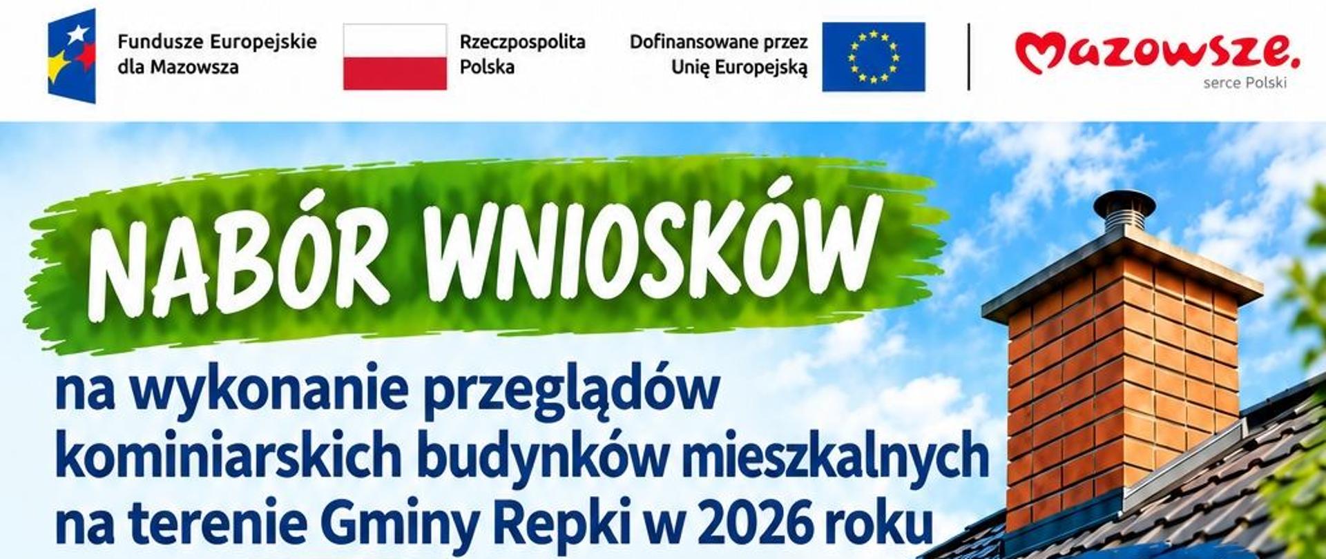 Nabór wniosków na bezpłatne przeglądy kominiarskie budynków mieszkalnych na terenie Gminy Repki