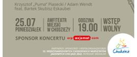 Plakat zaproszenie na koncert jazzowy 