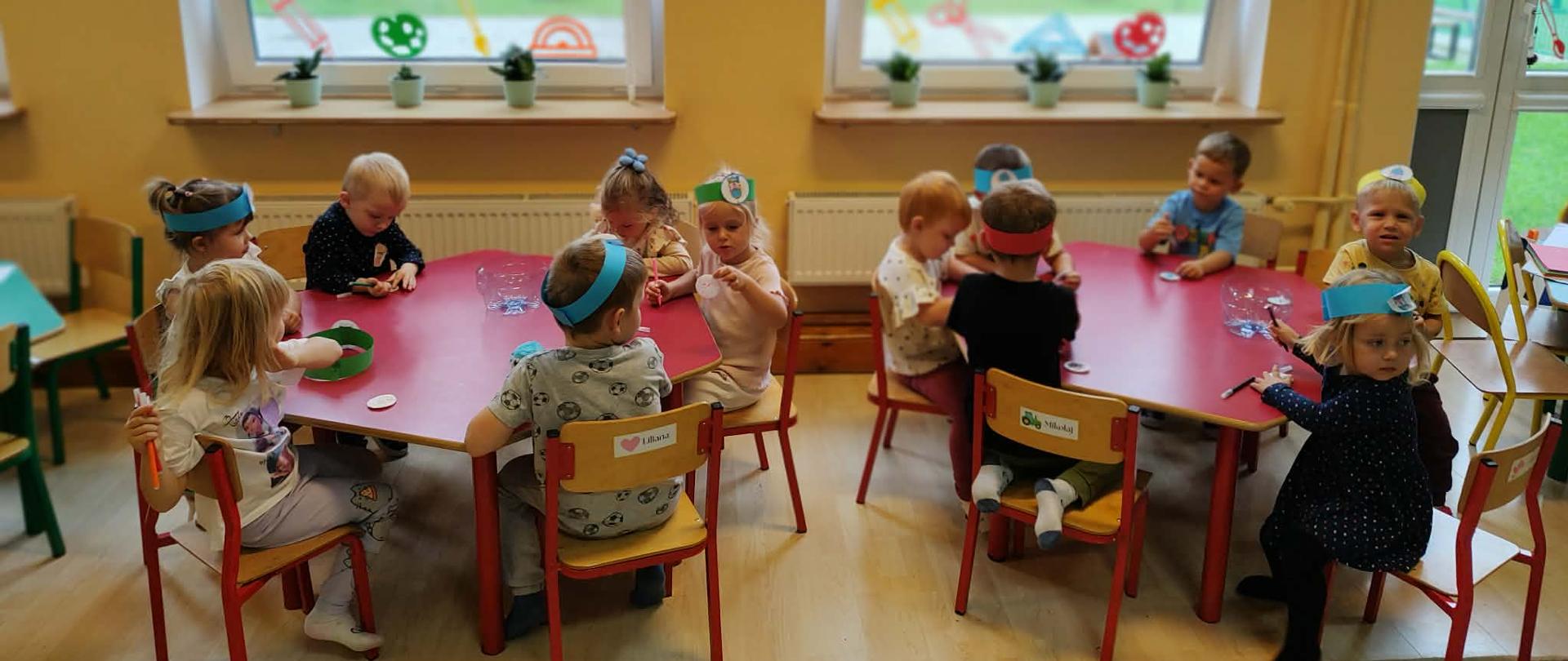 Przedszkolaki podczas obchodów Dnia Kropki 