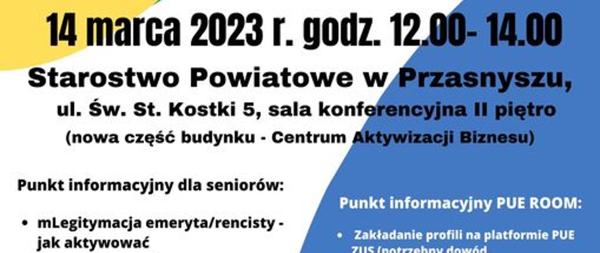 Wykład nt. form kontaktu z ZUS - funkcjonalności PUE, aplikacji mLegitymacji, aplikacji mZUS, e-wizyta, telefoniczna rezerwacja wizyt,