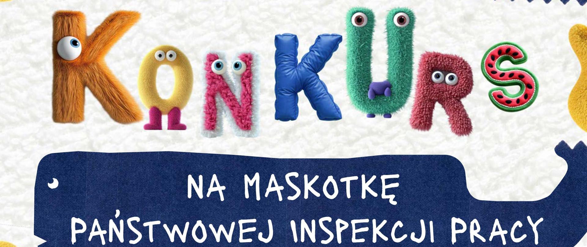 Plakat promujący konkurs na maskotkę PIP