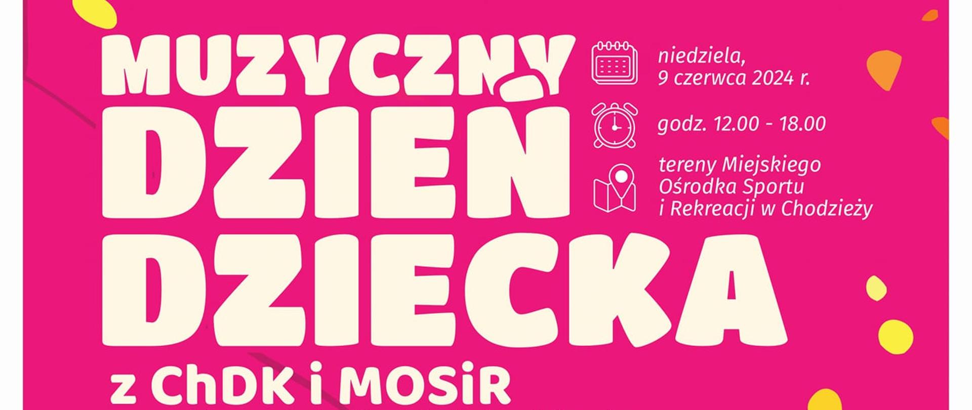 plakat muzyczny dzień dziecka