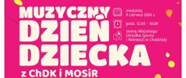 plakat muzyczny dzień dziecka