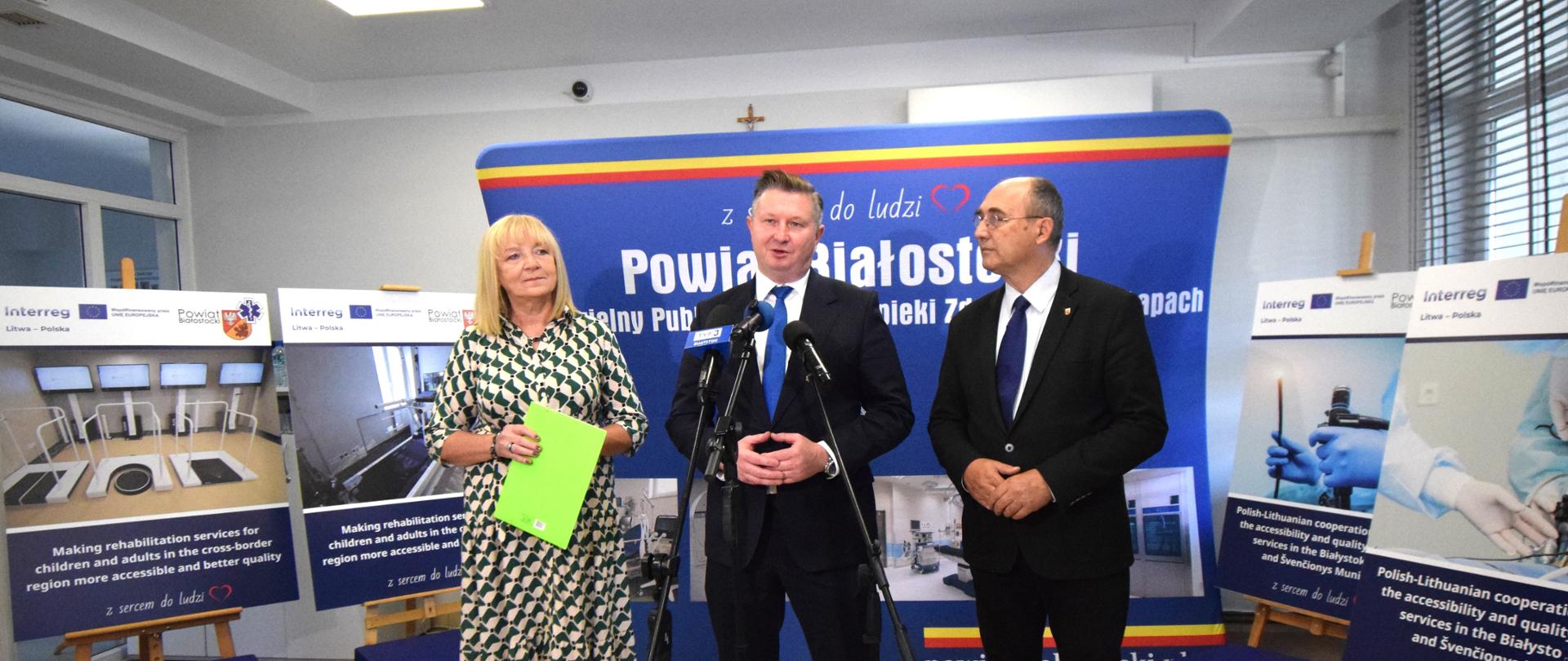 konferencja prasowa w Sali konf.starostwa 