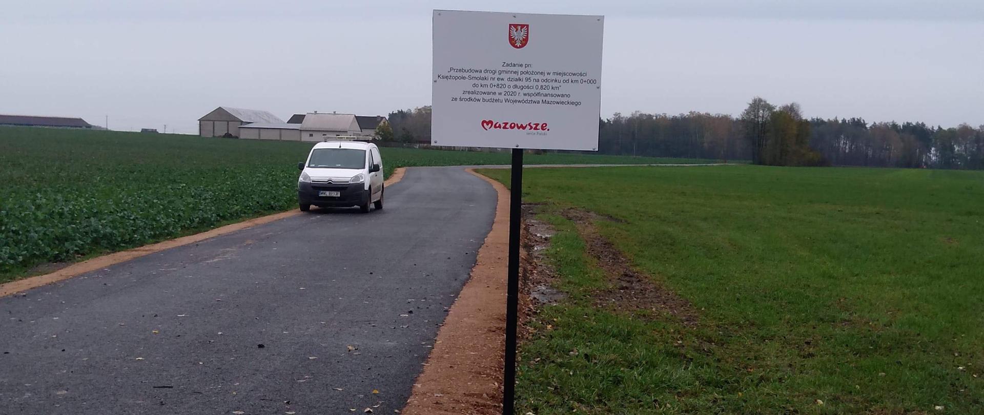 Przebudowa drogi gminnej położonej w miejscowości Księżopole-Smolaki