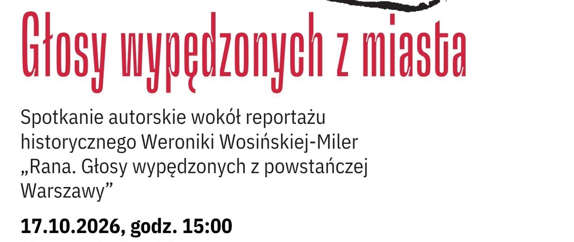 Głosy wypędzonych z miasta