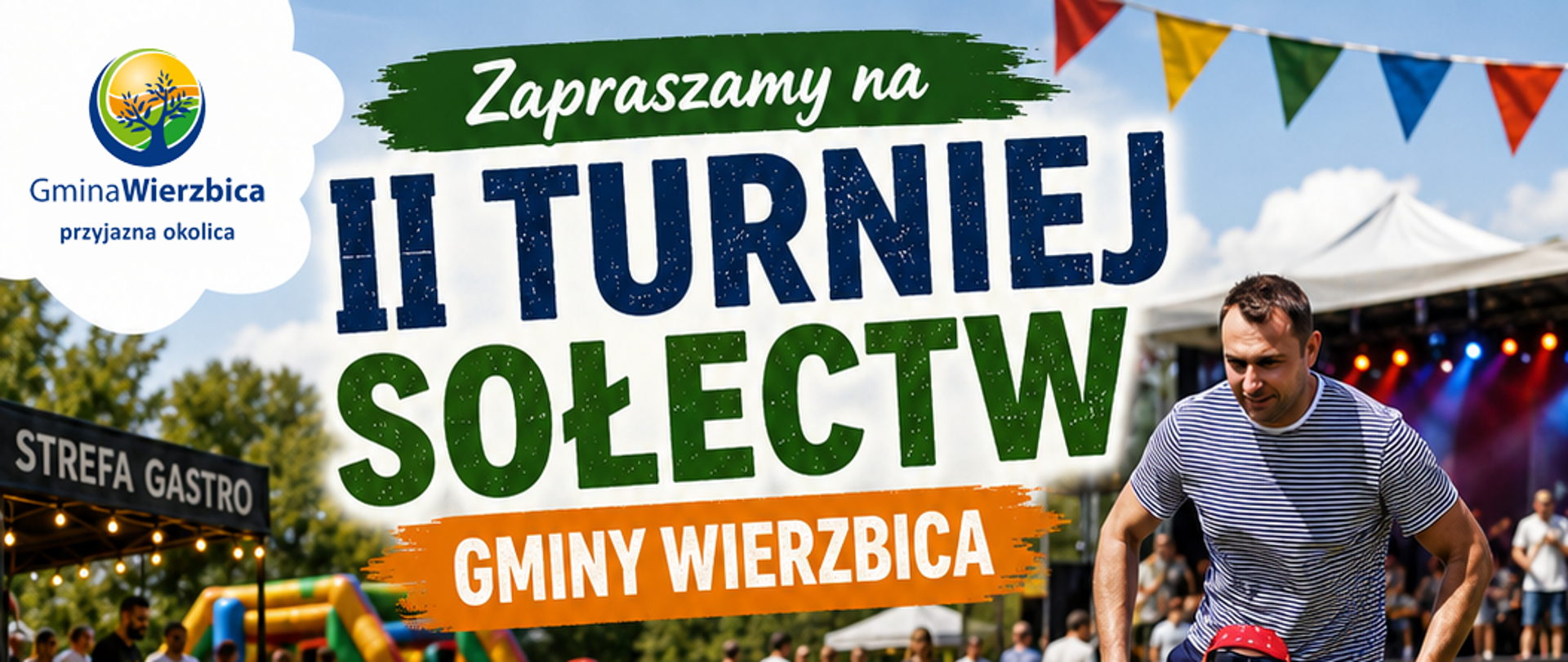 plakat informacyjny dot. wydarzenia turnieju sołeckiego