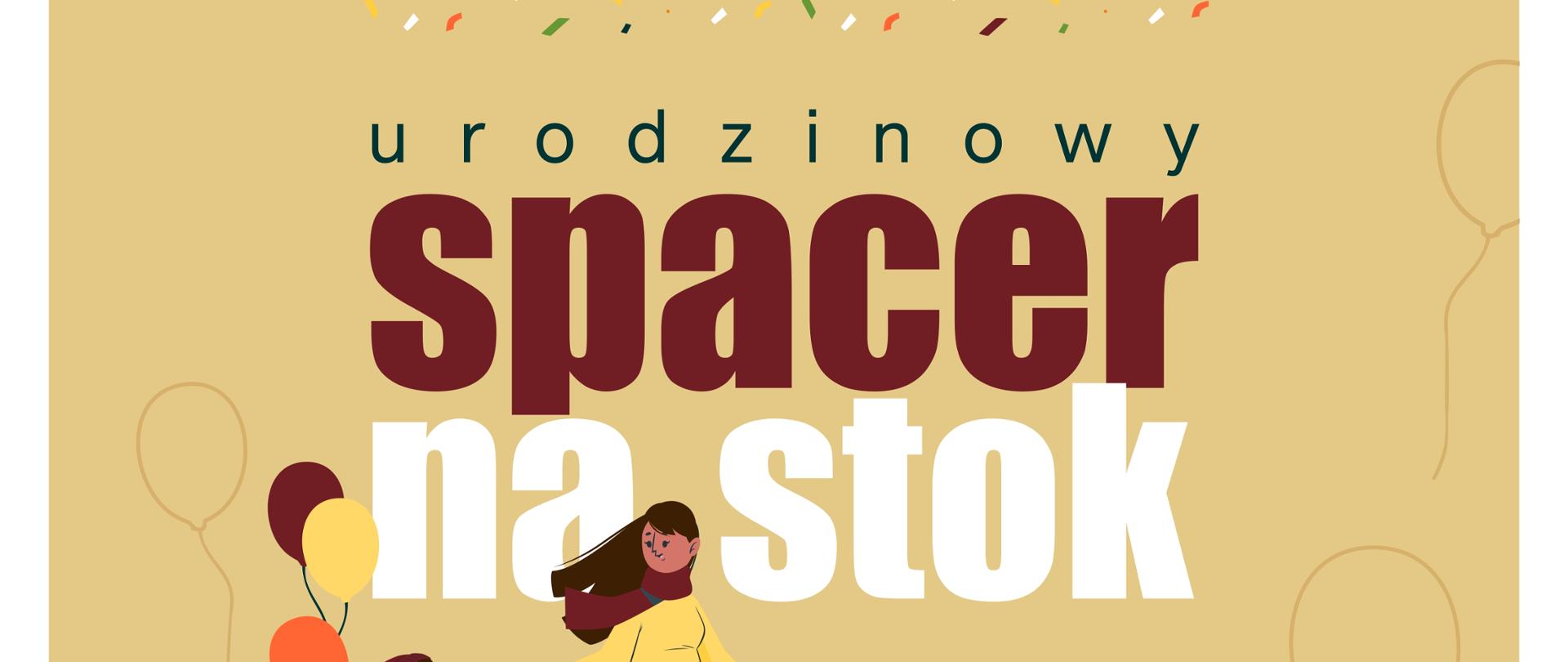 spacer na stok plakat 