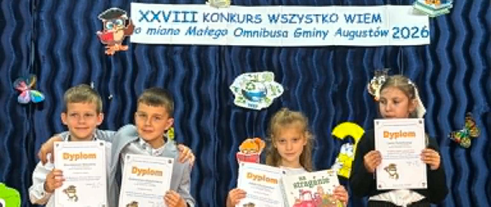 Uczestnicy XXVIII Konkursu „Wszystko Wiem o Miano Małego Omnibusa Gminy Augustów 2026