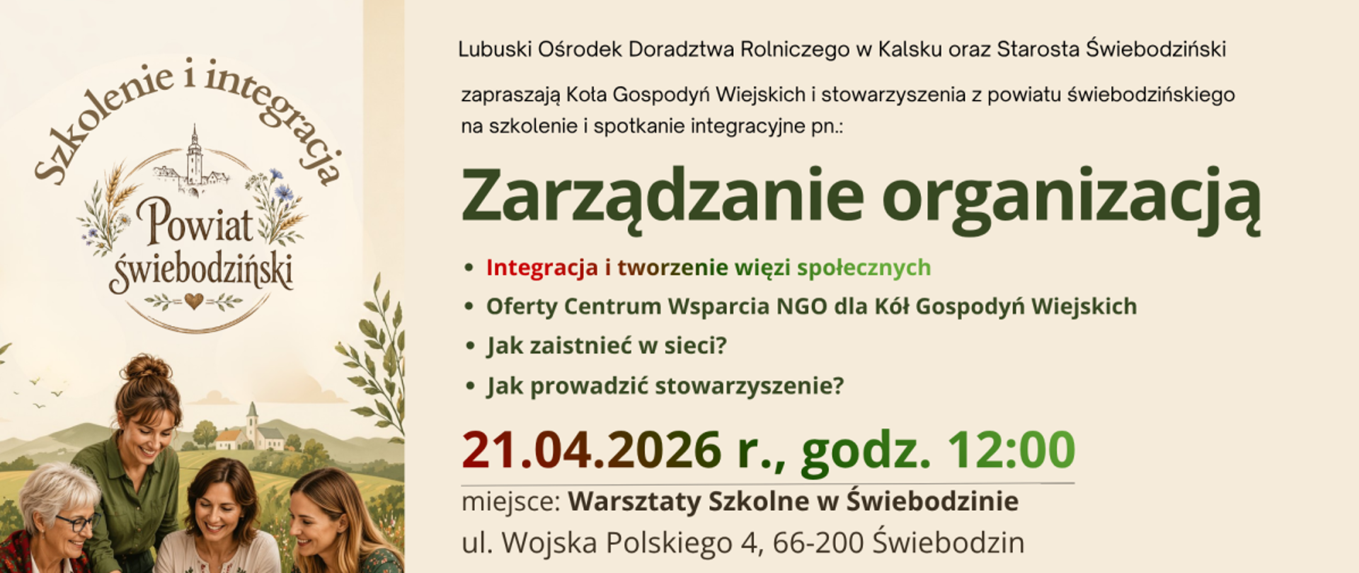plakat szkolenie 