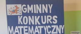 napis gminny konkurs matematyczny