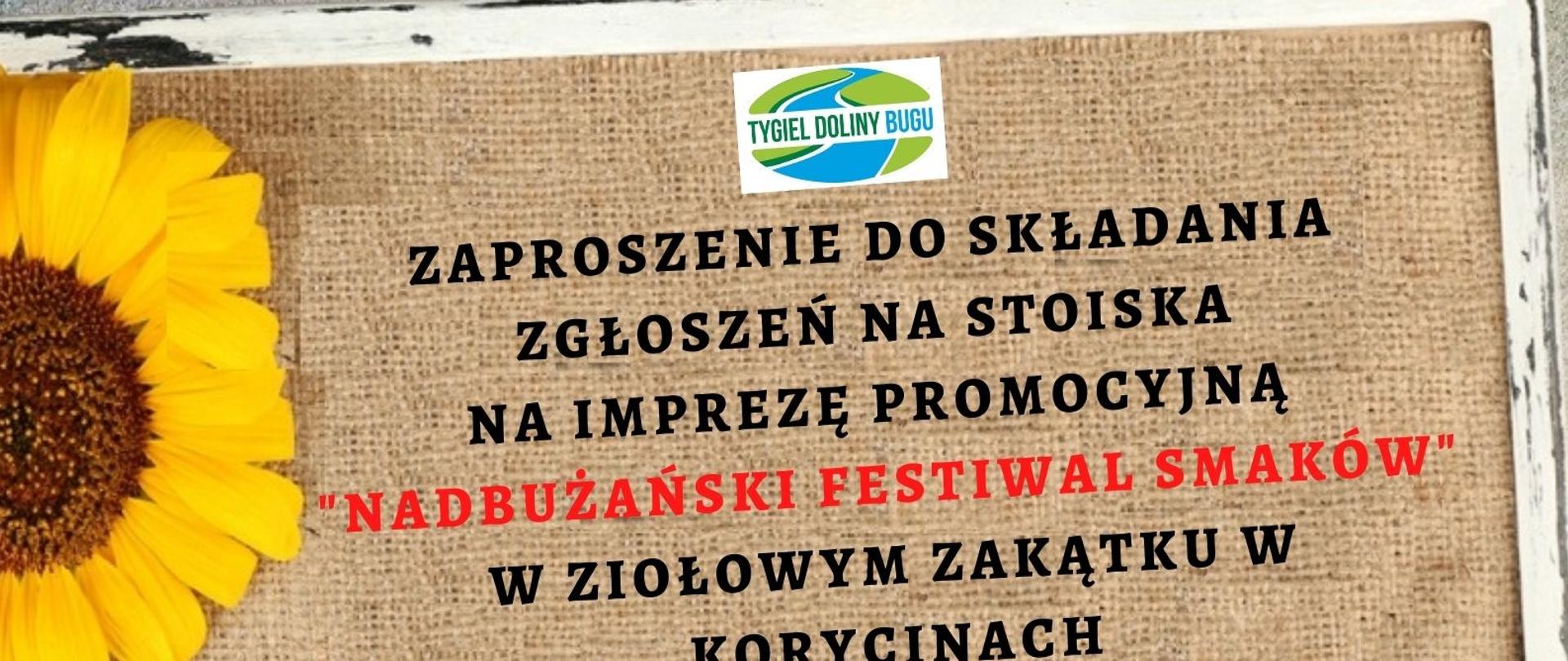 Plakat Nadbużański Festiwal Smaków