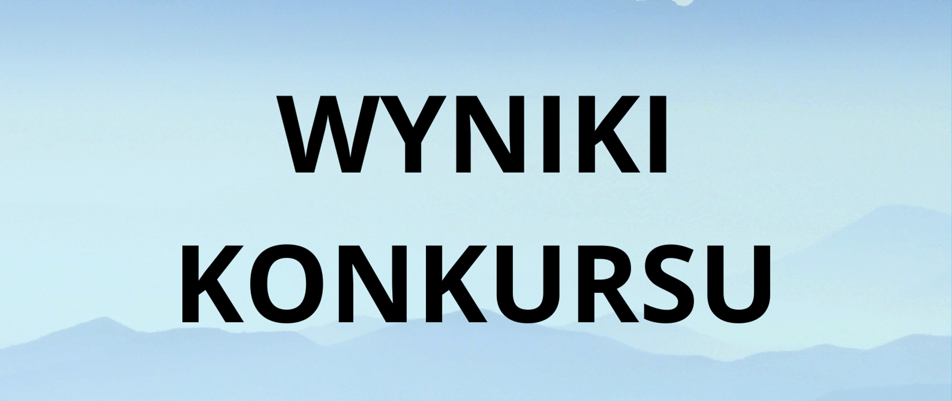 Wyniki konkursu