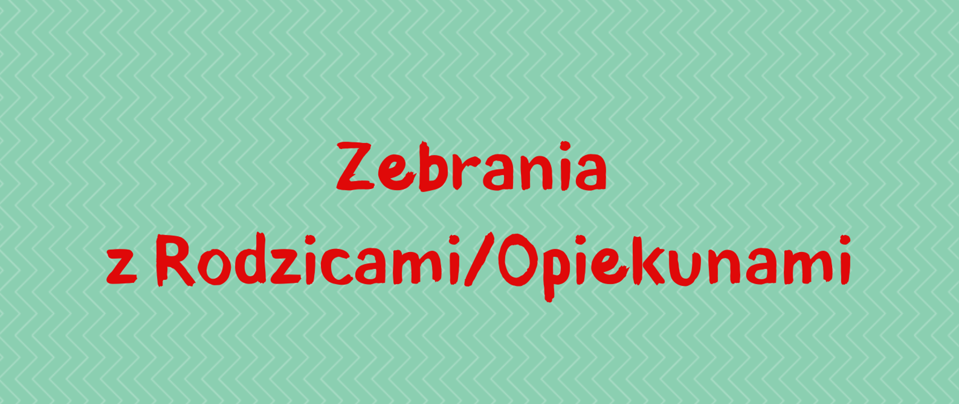 Zebrania listopad