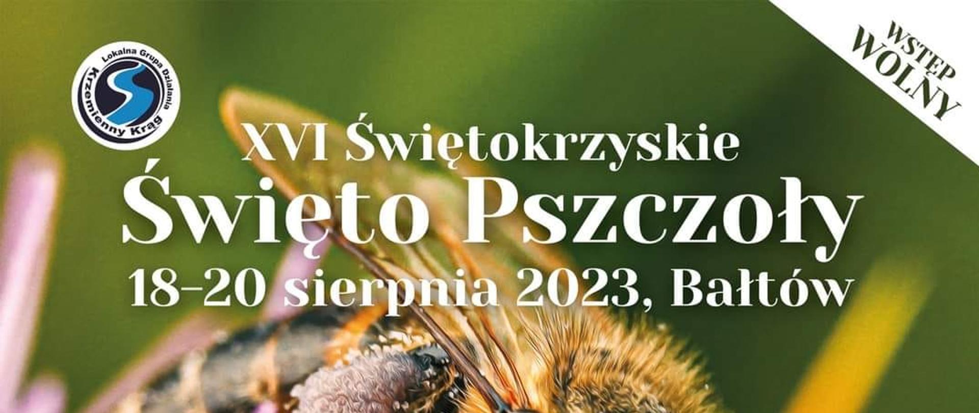 XVI Świętokrzyskie Święto Pszczoły 18-20 sierpnia 2023, Bałtów