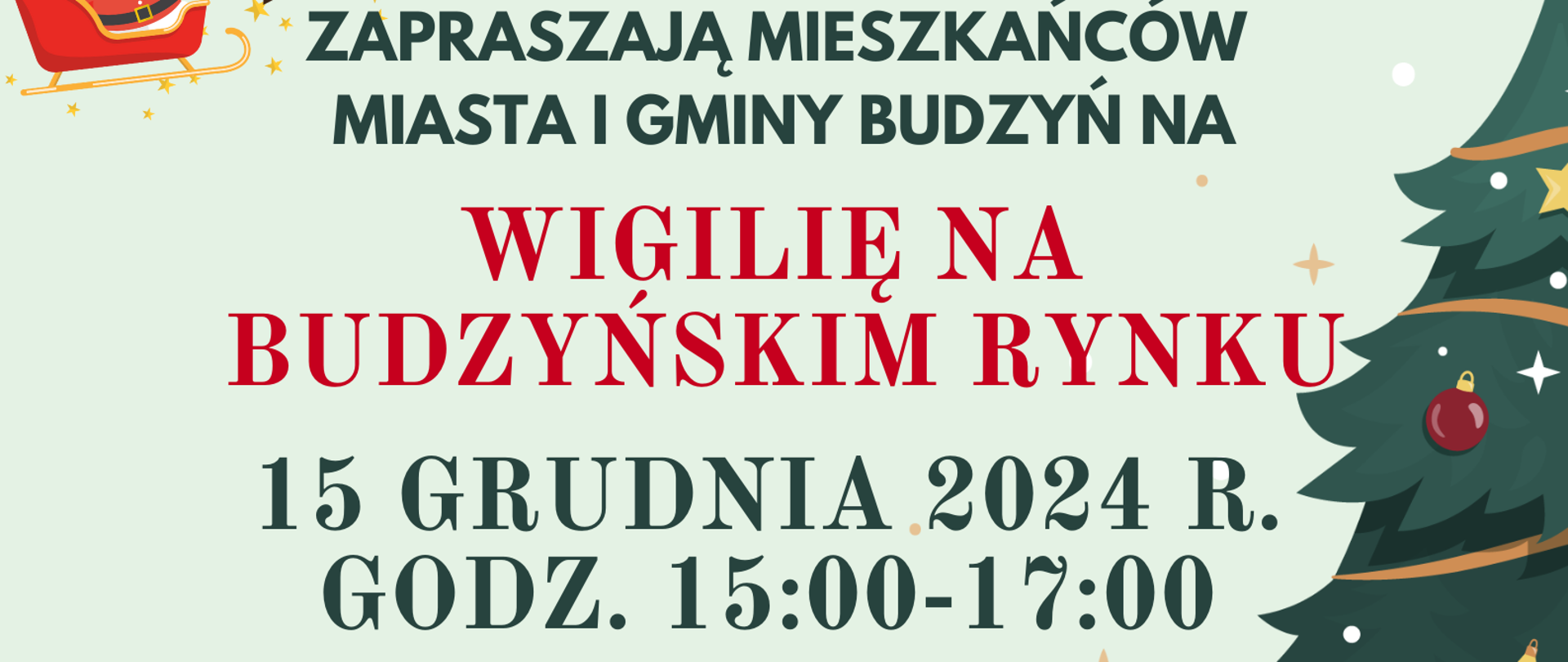 Wigilia na Budzyńskim Rynku