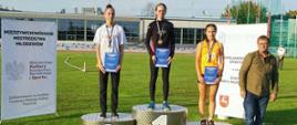 Urszula Pietruszkiewicz na drugim stopniu podium 