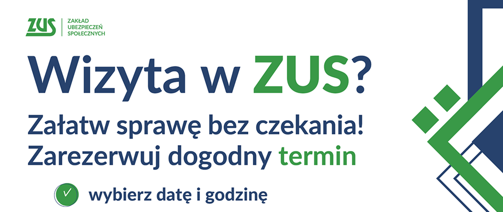 Zarezerwuj wizytę w ZUS 