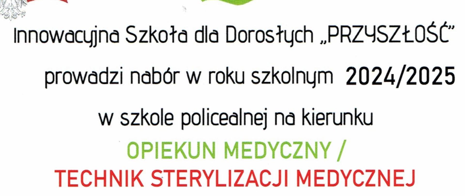 TECHNIK STERYLIZACJI MEDYCZNEJ 