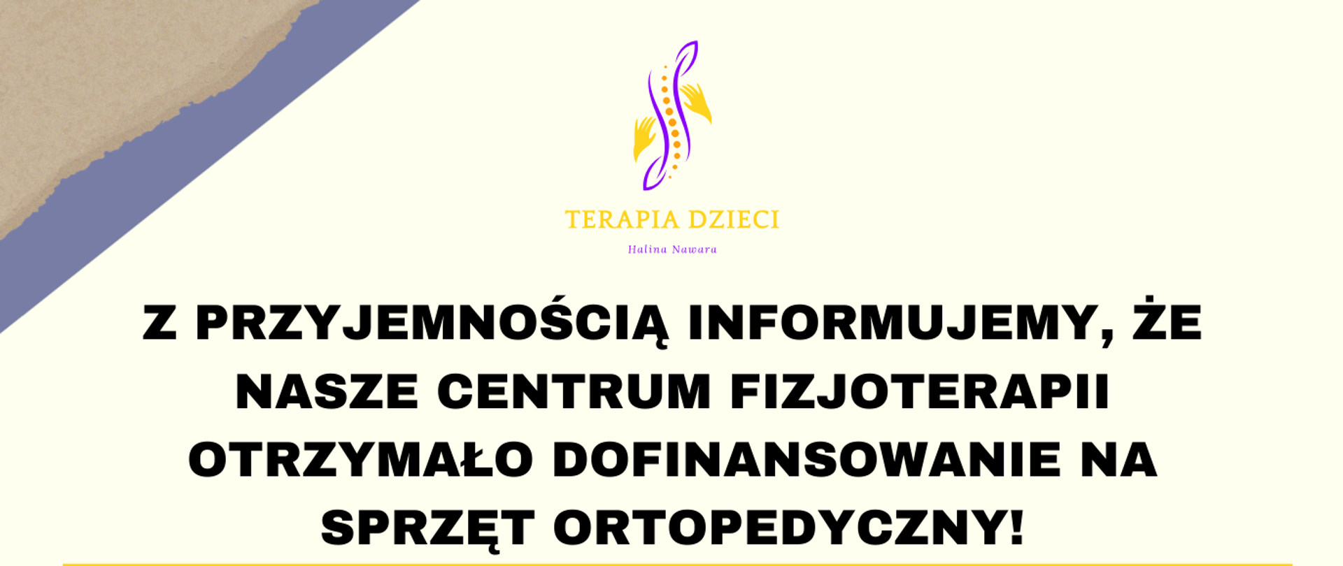 Dofinansowanie na sprzęt ortopedyczny. 