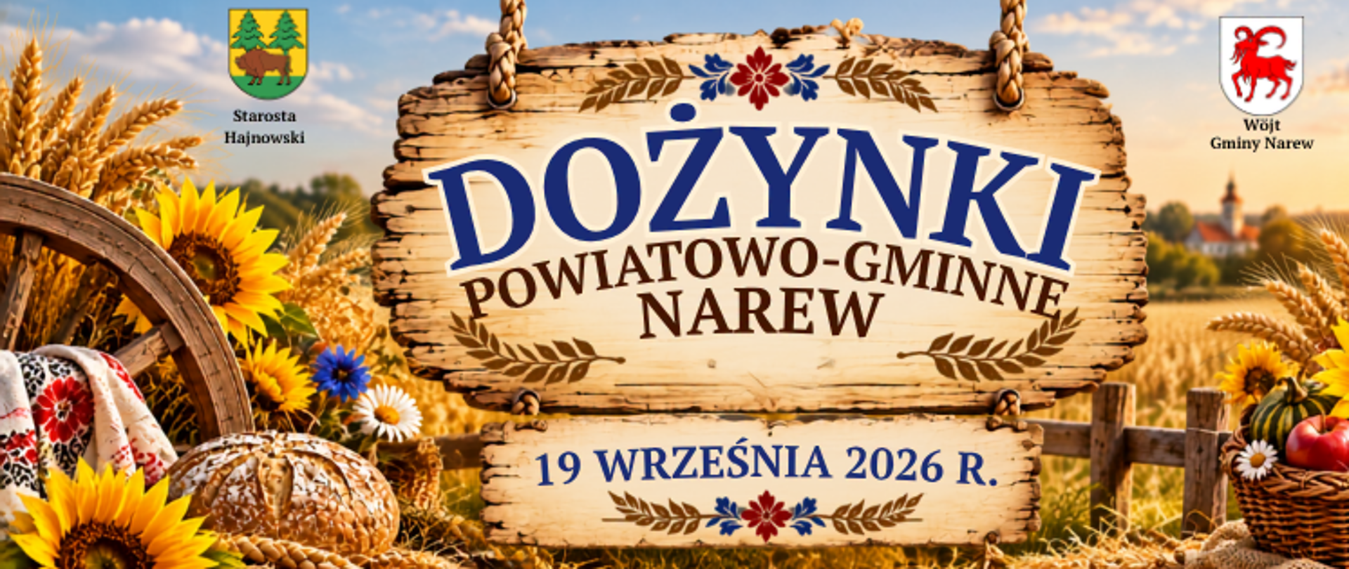 Dożynki powiatowo - gminne 18.09.2026 Narew