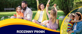 Plakat informacyjny Rodzinny piknik profilaktyczno - integracyjny czerwiec 2025