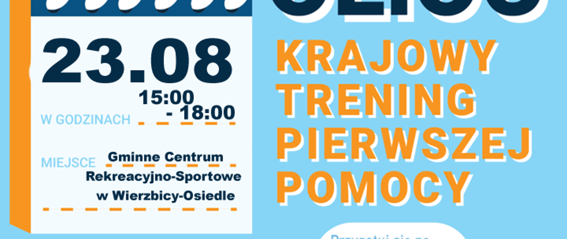 plakat informacyjny dot. pierwszej pomocy
