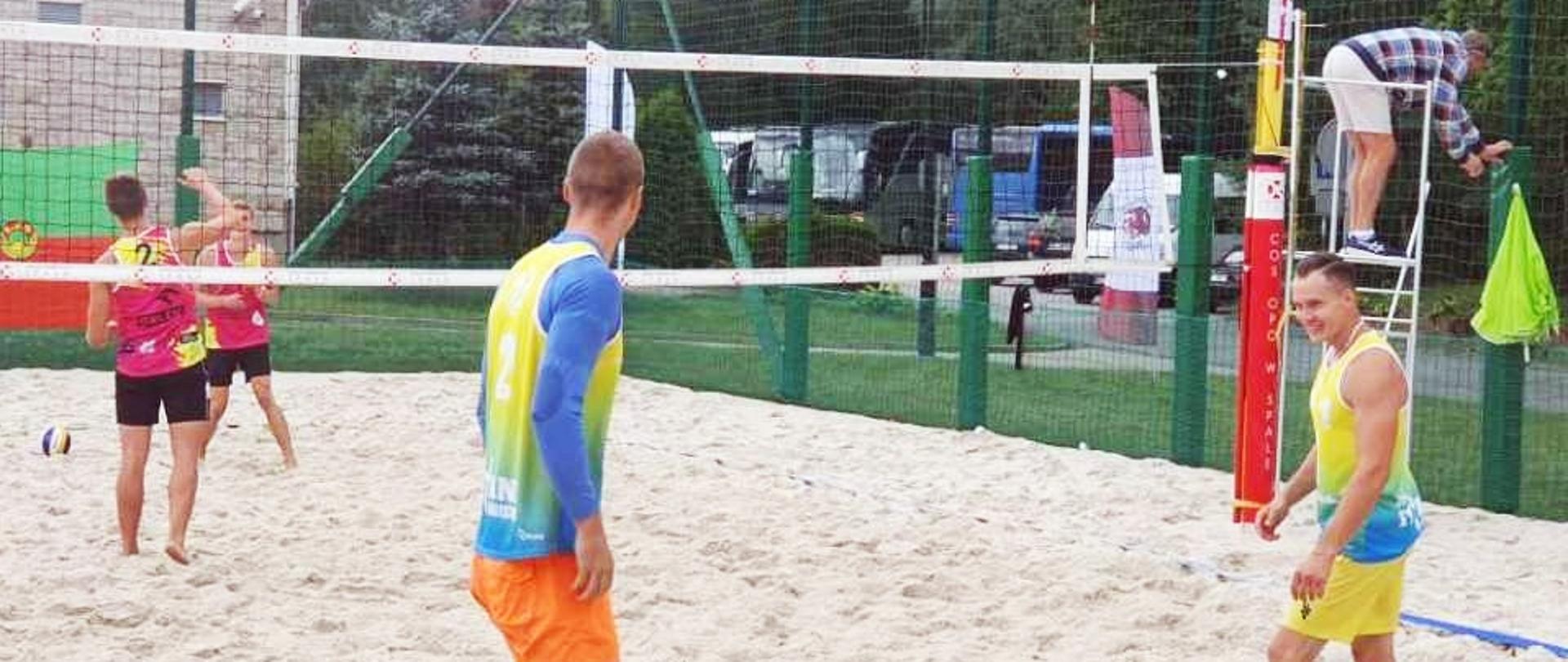 Dawid i Michał podczas zawodów