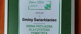 Dyplom dla Gminy Świerklaniec