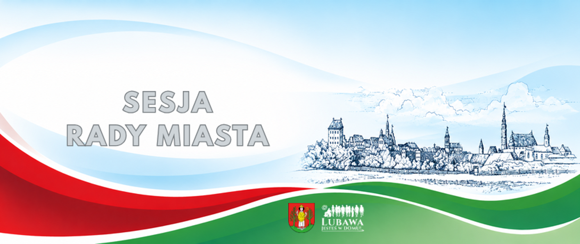 Belka graficzna o sesji Rady Miasta