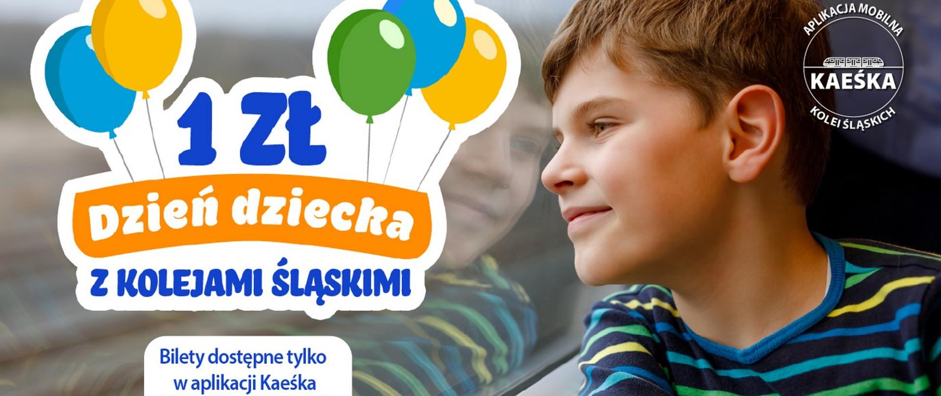 Dziecko wyglądające przez okno pociągu