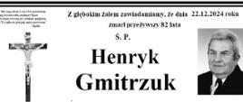 zmarł Henryk Gmitrzuk, wspaniały Druh, wieloletni strażak OSP Mordy i muzyk Orkiestra OSP Mordy. Cześć Jego pamięci!