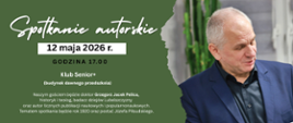 baner informacyjny dot. spotkania autorskiego
