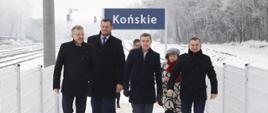 Konferencja prasowa inaugurująca uruchomienie połączeń kolejowych na linii numer 25