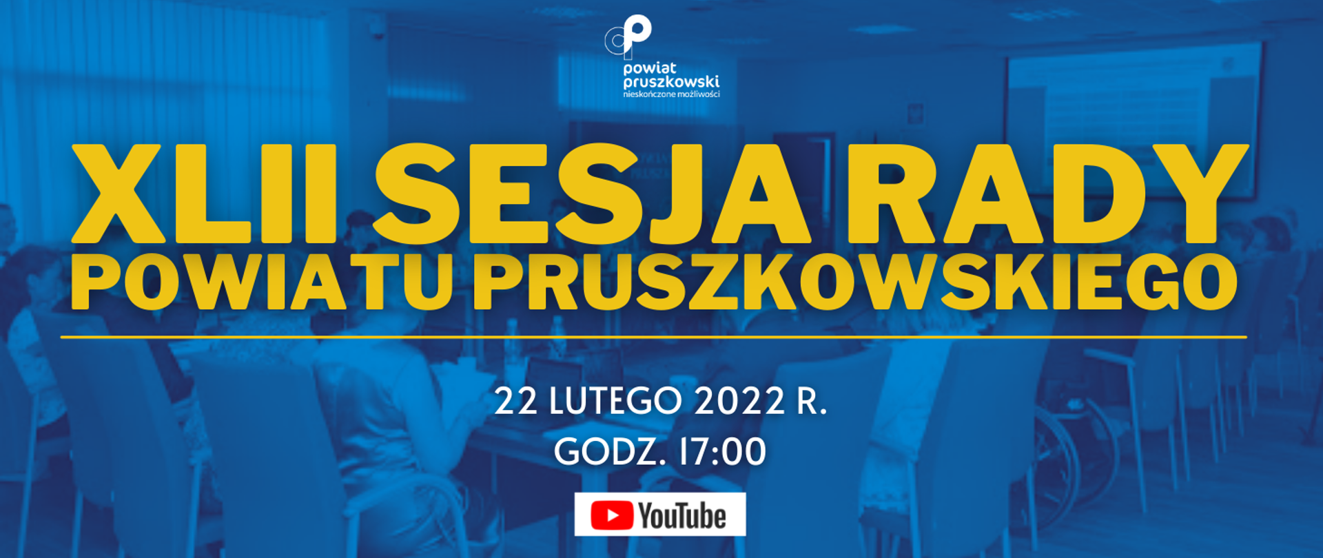 Baner zapraszający na sesję rady
